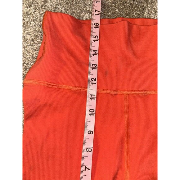 Barrys And Lune Bike Shorts Compression Orange Womens S High Waist - Picture 5 of 6